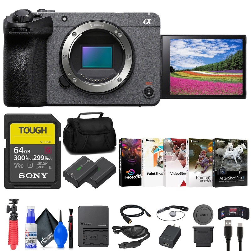 Sony FX30 Digital Cinema Camera + 64GB SF-G Tough Card + Bag + NP-FZ100 + More