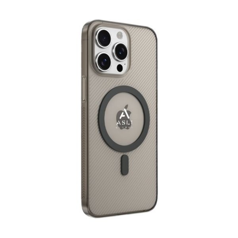 Asli Global iPhone 15 Pro Ultra Thin Magsafe Cover | Smoke