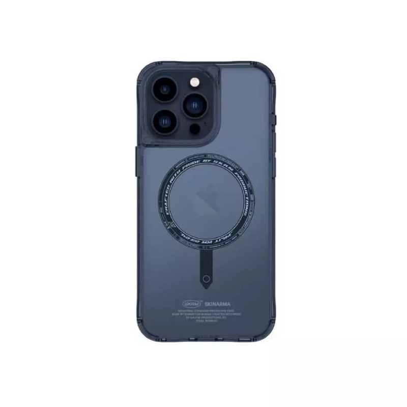 SkinArma Saido MagSafe iPhone 15 Pro Case | Blue