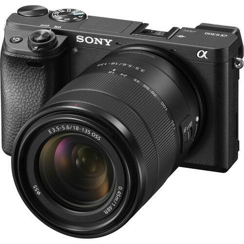 Sony Alpha a6300 Mirrorless Digital Camera – Black with 18-135mm Lens