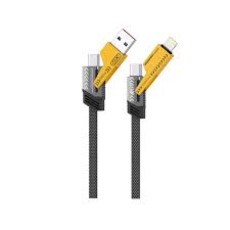 XO NB283 4-in-1 Charging Cable 60W  1M Grey Multi-Cable